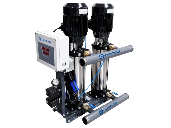 SABİT DEVİRLİ, EXDP 2/210 İKİ POMPALI HIDROFOR (15 Kat- 30 Daire / Trifaze)