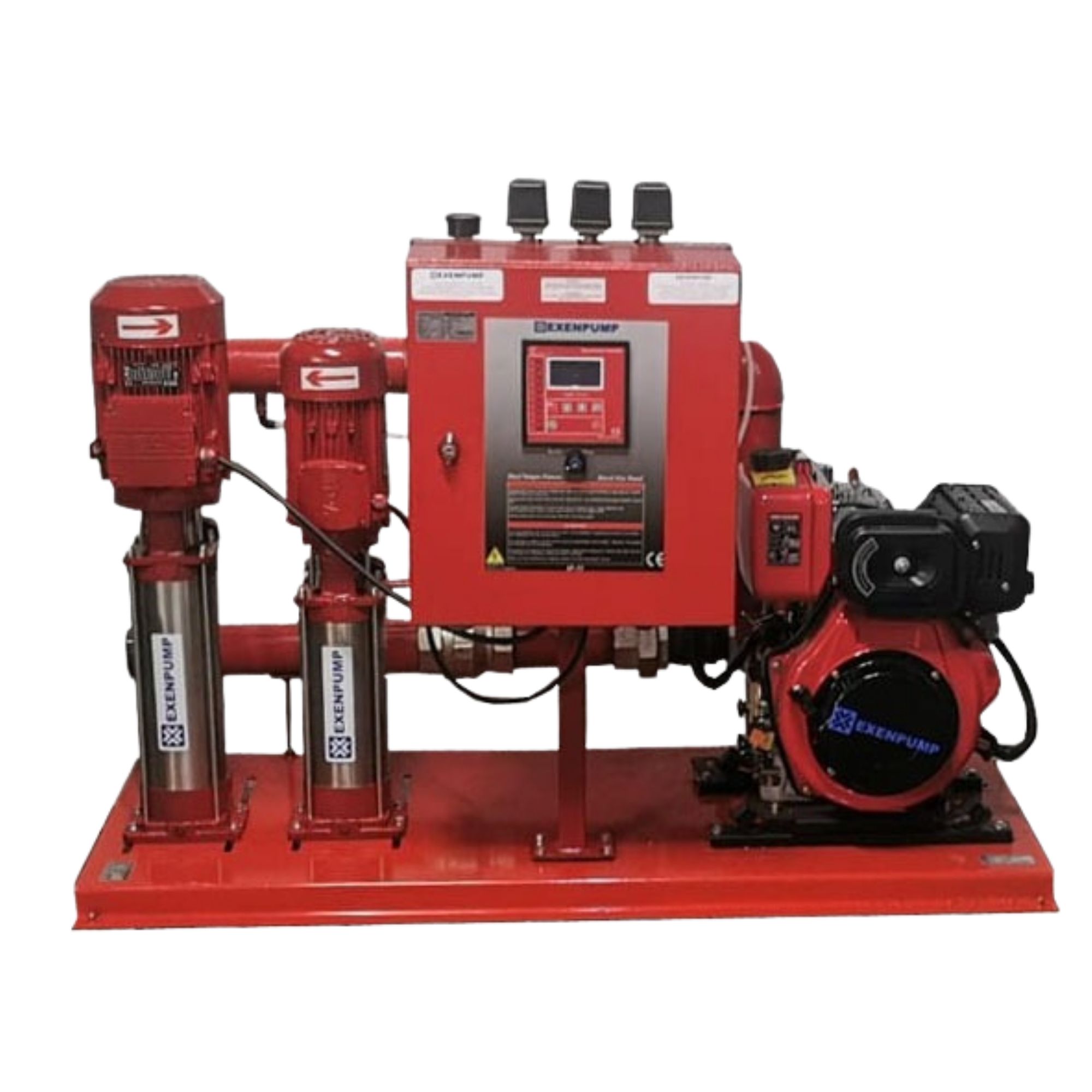 EYH 80D C 1/1508Y+D10+1/210J 1 ELEKTRİK 1 DİZEL 1 JOKEY POMPALI YANGIN HIDROFORU (2x21 m3/h- 60mss +3 m3/h-70mss)